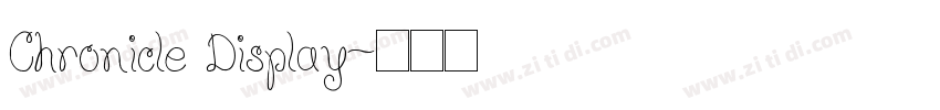 Chronicle Display字体转换